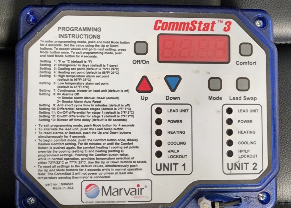 MARVAIR COMMSTAT 3 CONTROLLER S/O4581