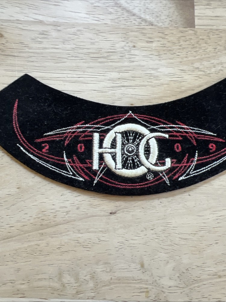 Hog Harley Owners Group Year 2009 Embroidered Patch Black Red