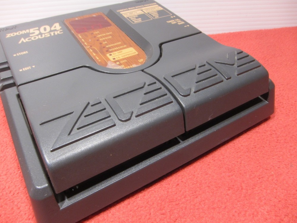 Zoom 504 Acoustic Multi Effect Processor Guitar Effect Pedal Tested MIJ