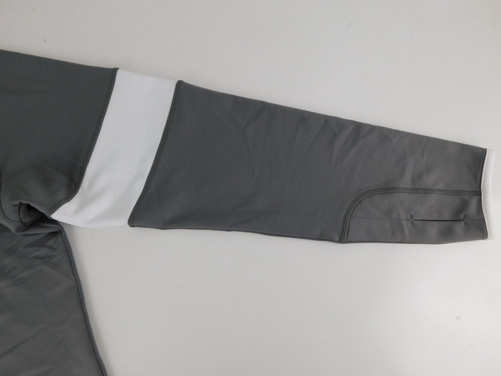Dunning Golf Mens Designer Gray White Pullover QZ Jacket Large NICE