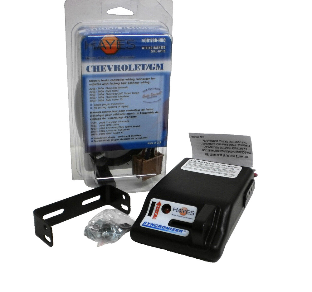 Hayes Trailer Brake Controller Synchronizer w/ GM Chevy Harness 2003 to 2006