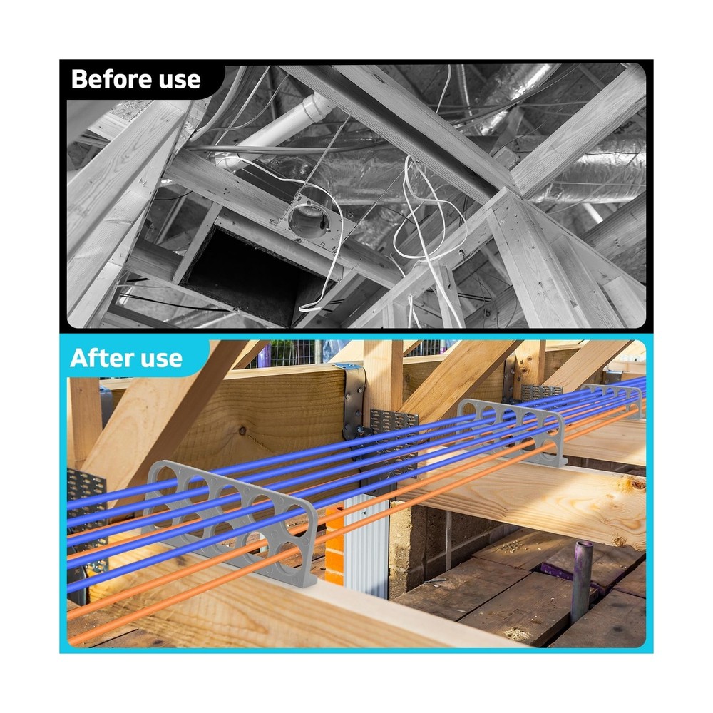 120Pack Cable Chase-Wire Bracket,Cable Support Wire Bracket Holder for NMB El...