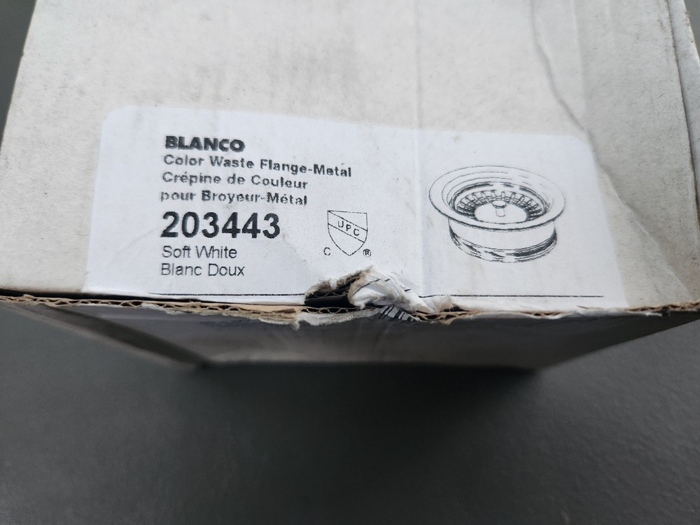 BLANCO 203443 Disposal Flange, 3.5", Soft White