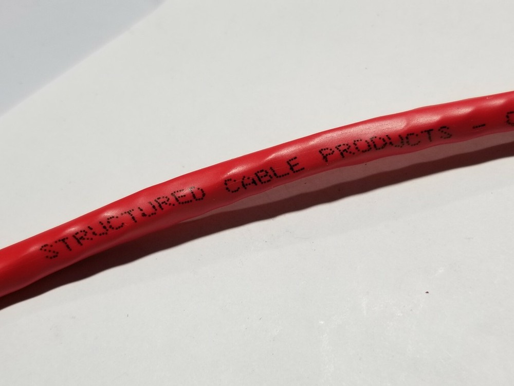 Structured Cable Products/SCP CAT6-RD 23/4P Cat6E 550MHz Network Riser Red/100ft