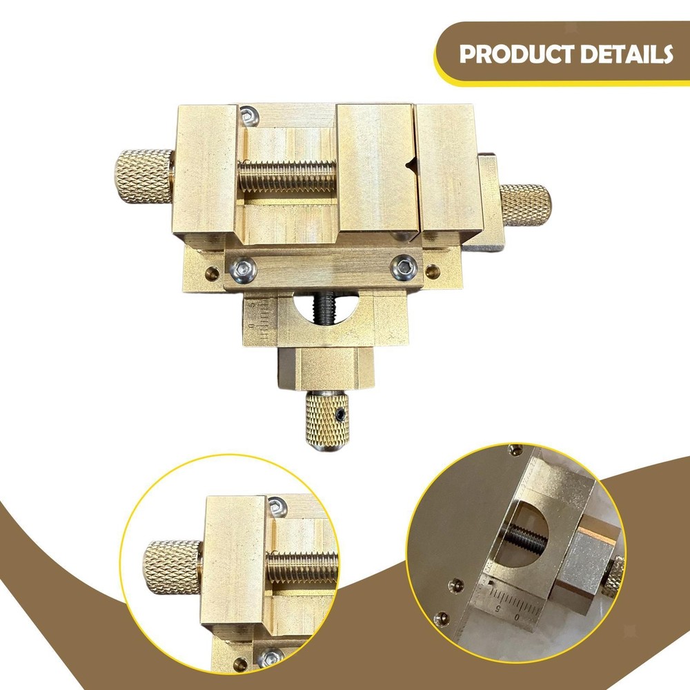Cross Slide Press Vise Compact Heavy Duty Worktable Smooth Bench Vise