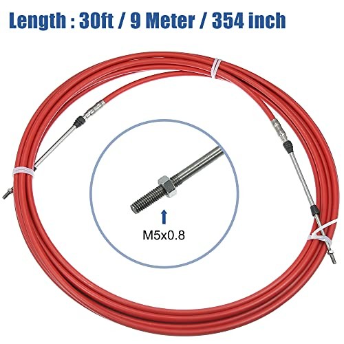 2pcs 9 Meter 354 Inch Marine Type 3300 / 33C Throttle Shift Remote 30ft