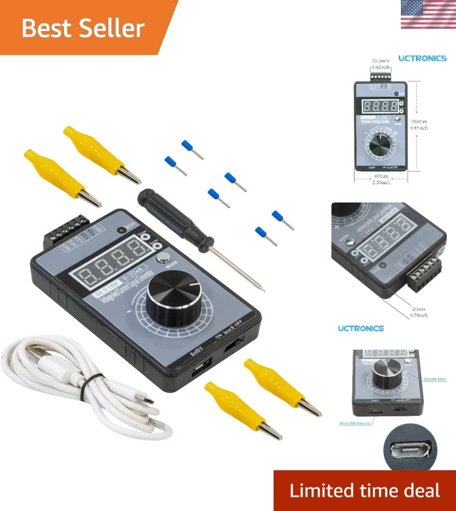 USB-Powered DC Voltage/Current Signal Generator for Accurate Device Testing
