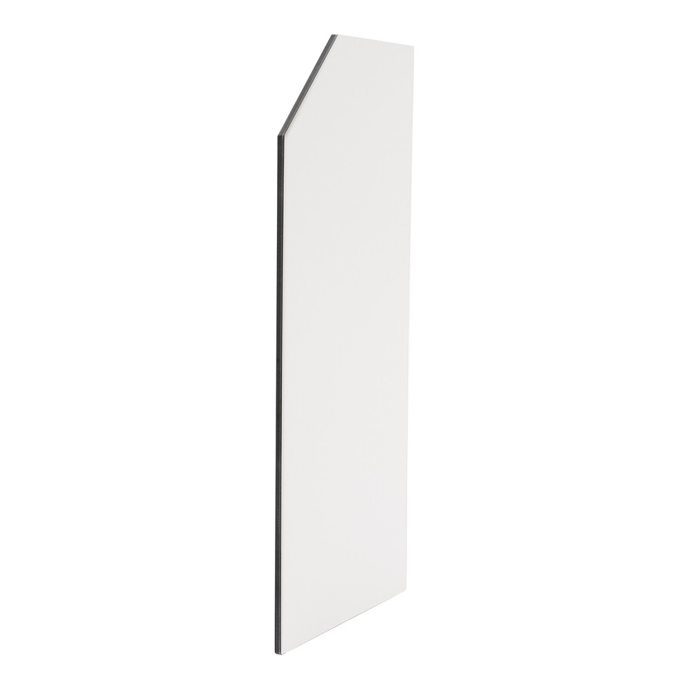 Wall-Mounted Urinal Partition Panel with Bevel Angle for Privacy