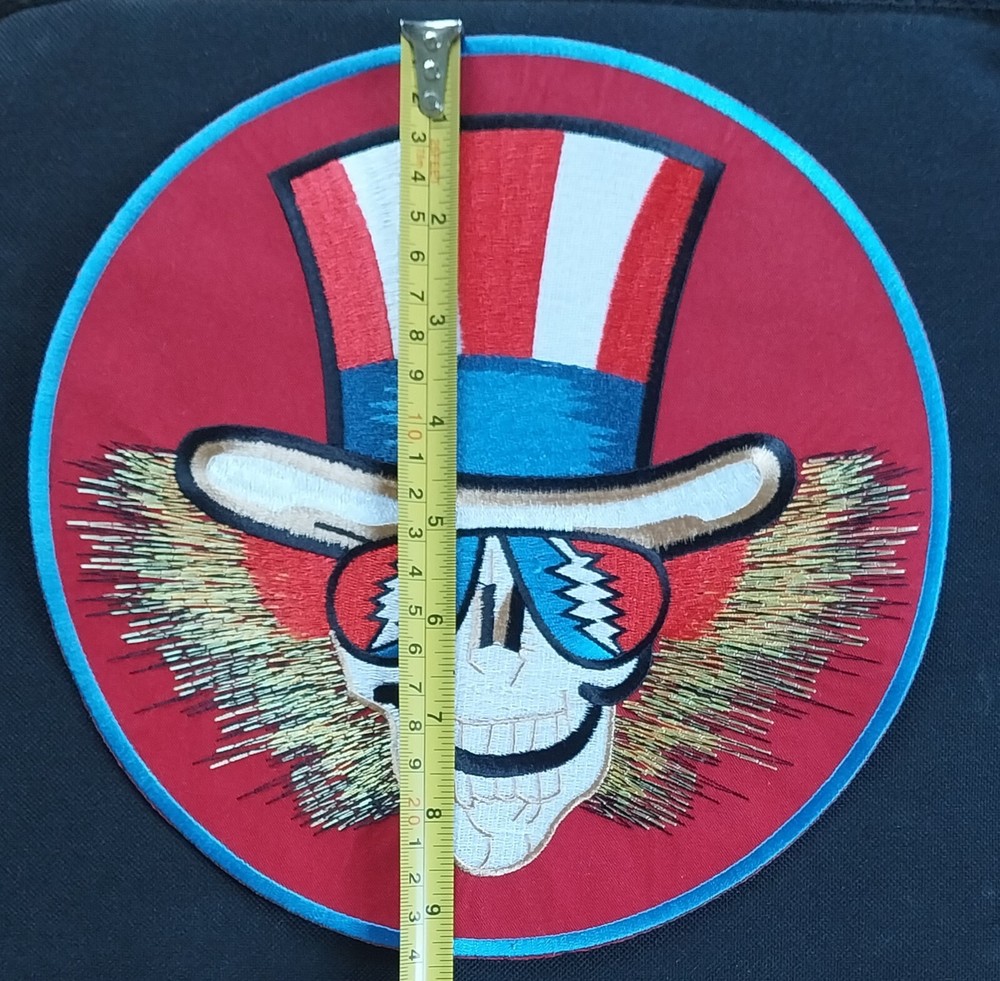 Grateful Dead LARGE Uncle Sam Deadhead Official Embroidered BACK Patch LICENSED