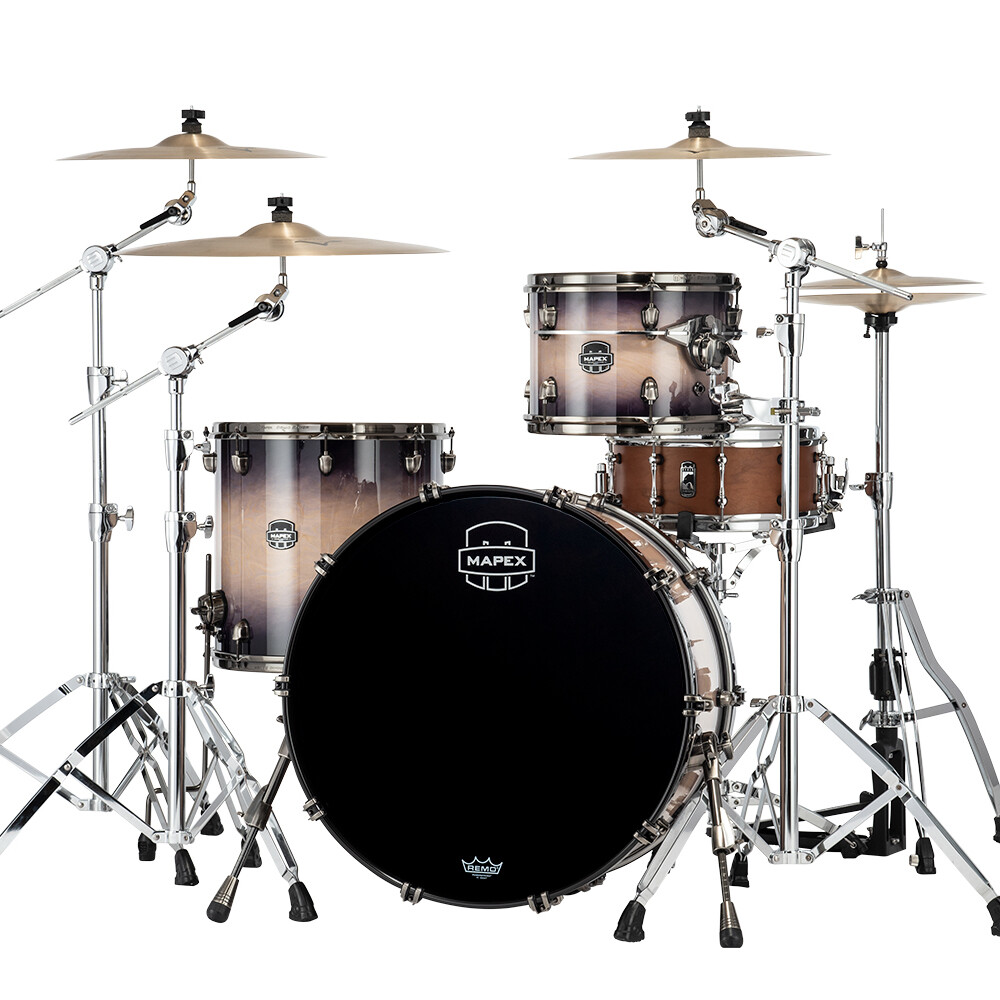 Mapex Saturn Evolution Hybrid Powerhouse Rock 3PC Shell Pack Exotic Violet Burst