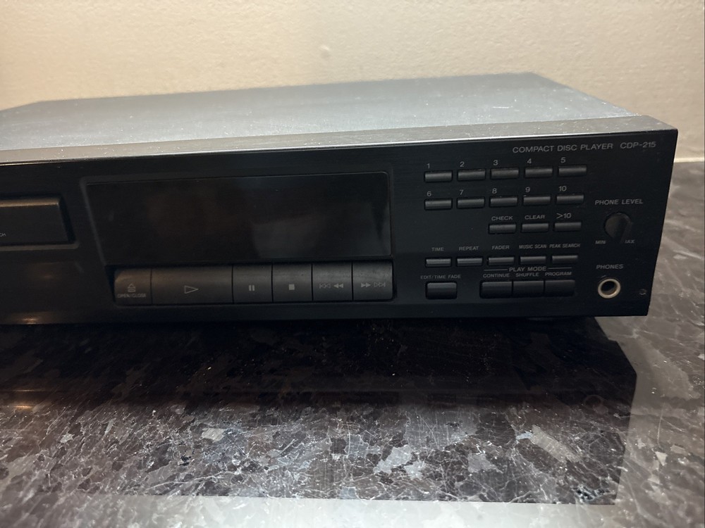 Vintage Sony CDP-215 Compact Disc Player No Remote - Tested