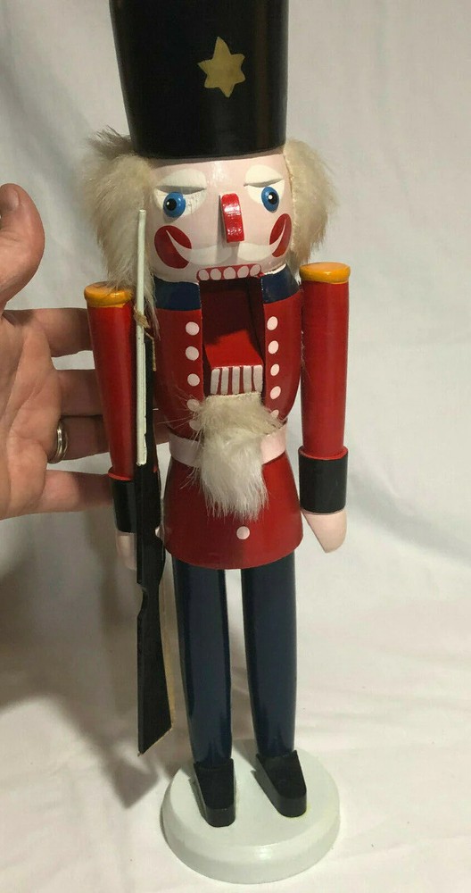 Wood Nutcracker Hand painted with Original Box