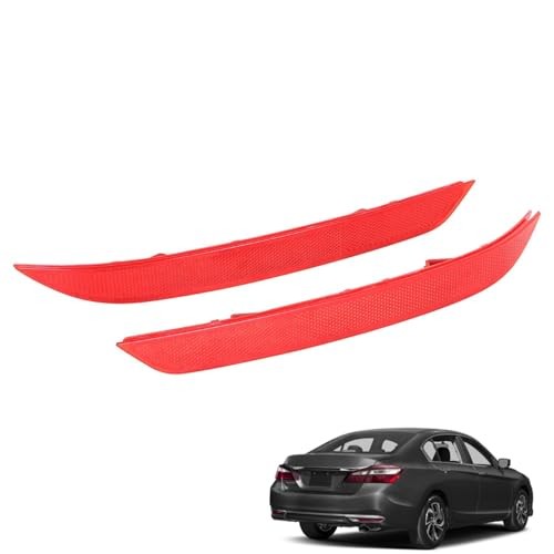 2Pc Rear Left & Right Bumper Reflector Set Replacement for Accord 2016-2017