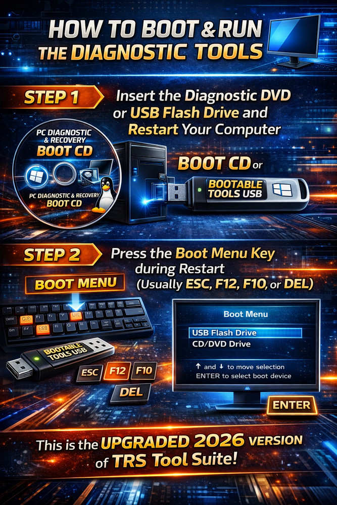 Bootable Windows Repair USB & DVD | PC Startup & Boot Recovery, Disk Diagnostic