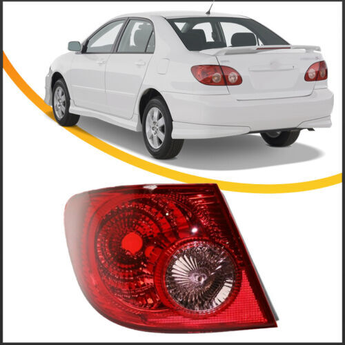 Outer Tail Light Brake Lamp DRIVER LEFT Side For 2003-2008 Toyota Corolla 4dr