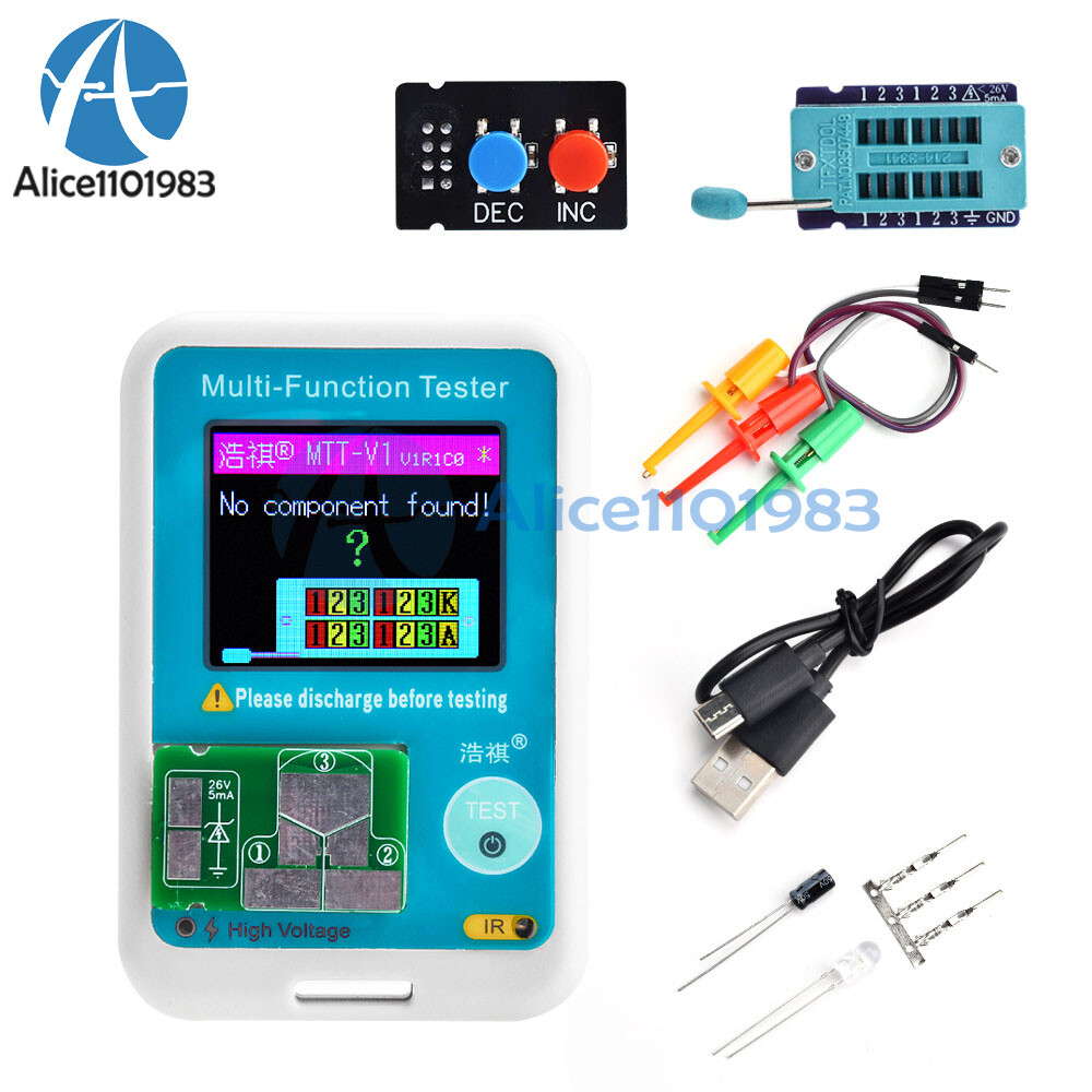 Multi-function MTT-V1 High Precision Transistor Tester Diode Capacitor Resistor