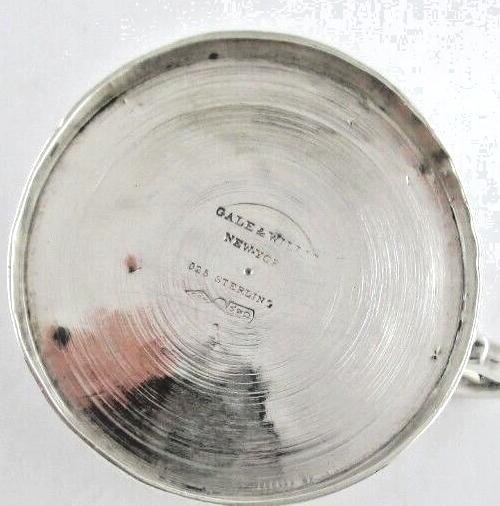 Gale & Willis Sterling Silver Cup Egg & Dart Base Rim 1859
