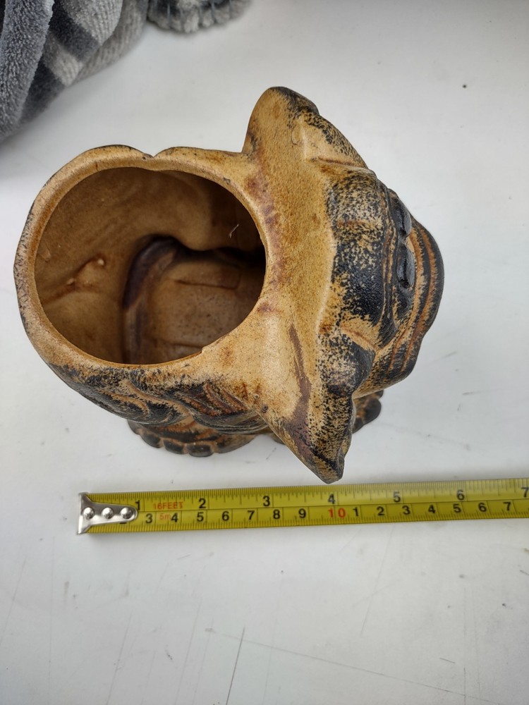 Vintage Big Eyed Ceramic Elephant Planter