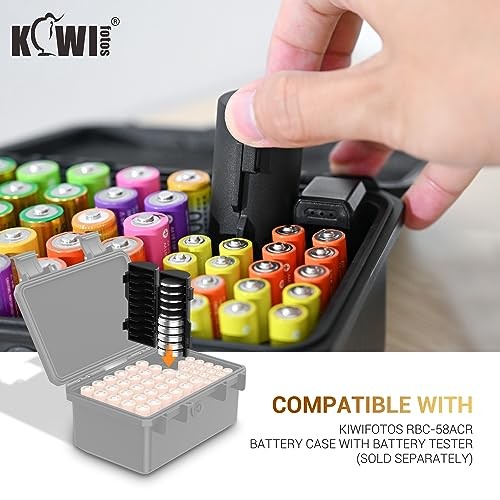 (2 Pack) CR2032 Coin Cell Battery Case Organizer (2 Pack) Coin Battery Case