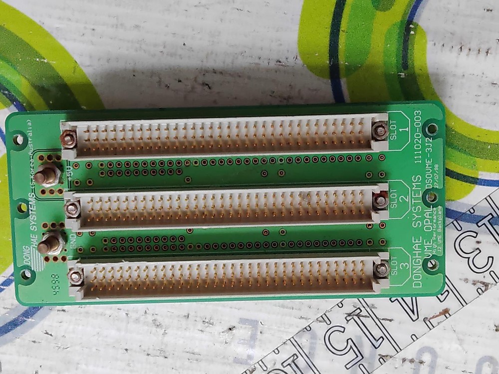 DONG HAE SYSTEMS DSOVME-3JI2 3 SLOT J2 BACKPLATE