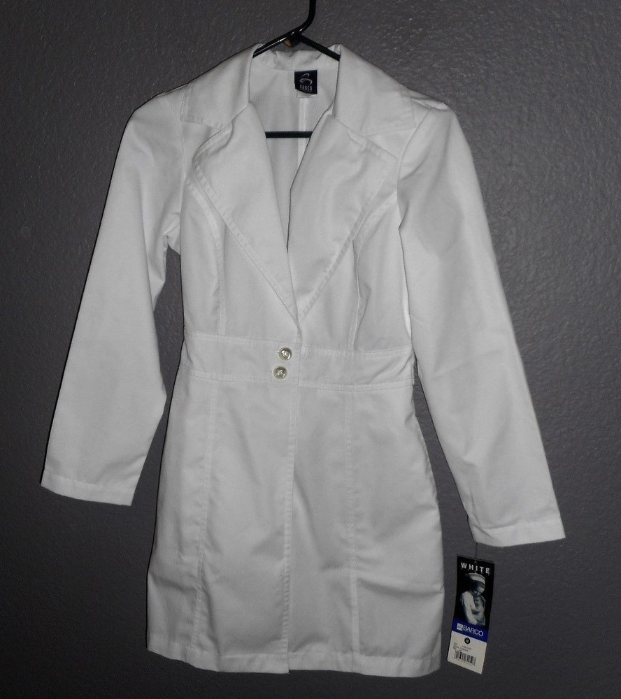 Barco White Label Lab Coat #7403 White Unisex size XS  NWT!