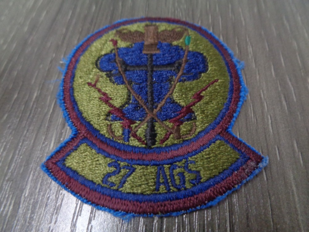 27th AGS Military Patch COLOR