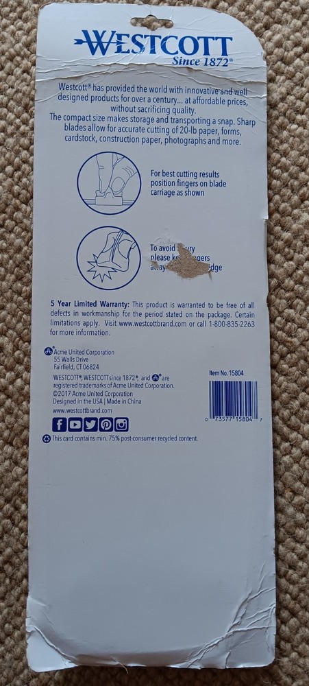 Westcott 12" Multi-Purpose Personal Trimmer (15804)