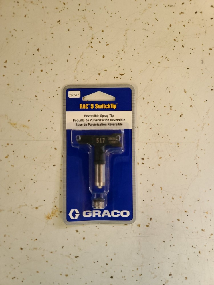 Graco RAC 5 Switch Tip 286-517 High Performance Reversible Spray NEW