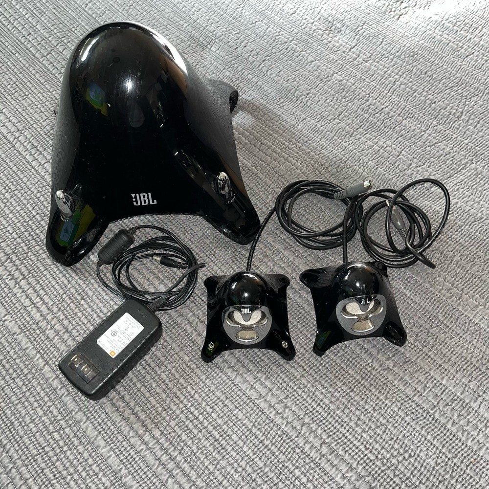 JBL Creature Speaker System 2.1 Subwoofer Desktop Speakers Complete Set Tested