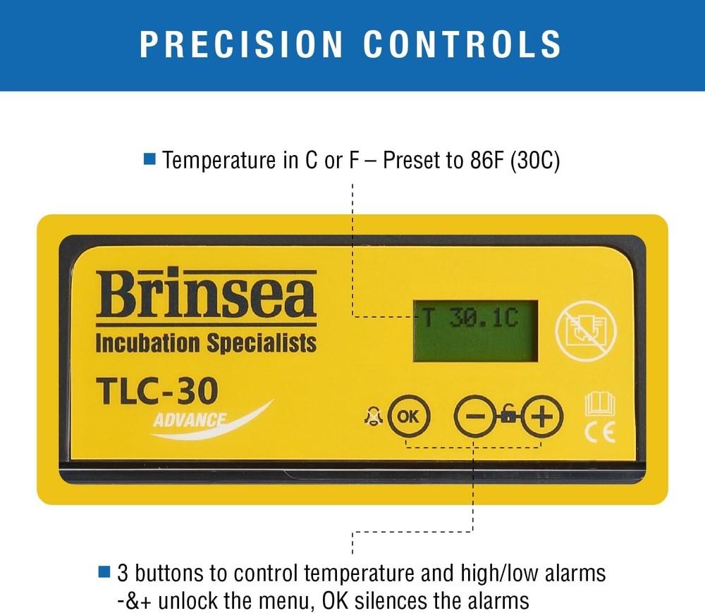 Brinsea TLC-30 Advance Portable Pet Brooder Incubator,with Heating,Temp Control
