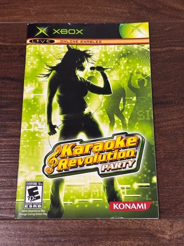 Karaoke Revolution Party XBOX Instruction Manual Only