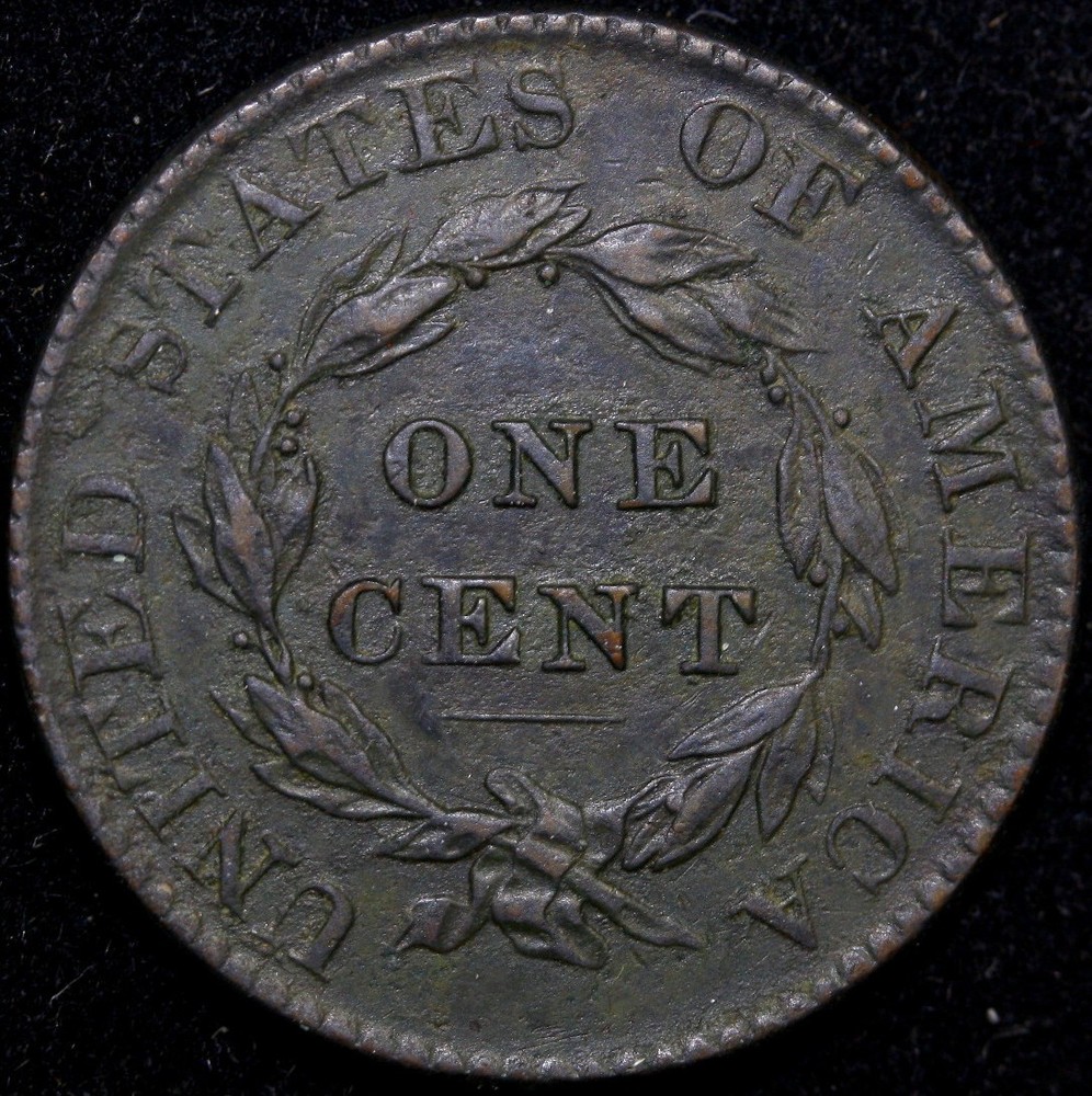 US 1822 Coronet Head Large Cent VF #D46