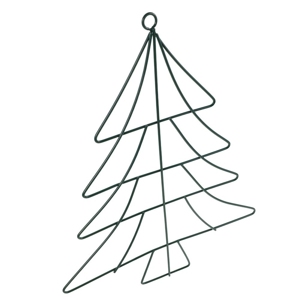 Christmas Tree Yard Decoration Wire Wreath Form Frame Floral Making