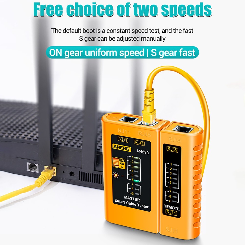 Networks Cable Tester Ethernet RJ45 RJ11 LAN Wire Telephone Cable Testing Tool b