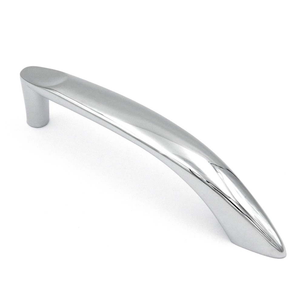 P4596-CH Chrome 3 3/4"cc Half-Arch Cabinet Handle Pull Hickory's Metropolis