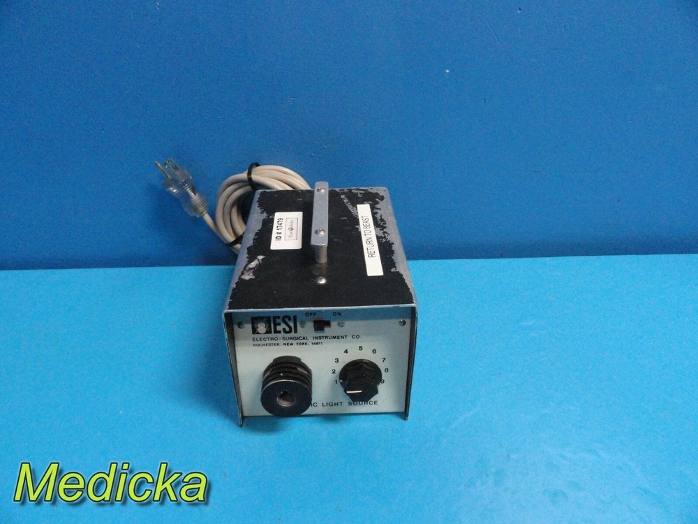 Fiber Optic Light Source by Electro-Surgical Instrument (ESI) ~ 17479