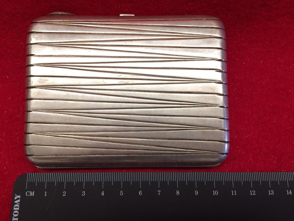 ANTIQUE RUSSIAN STERLING SILVER CIGARETTE CASE - 228 GRAM
