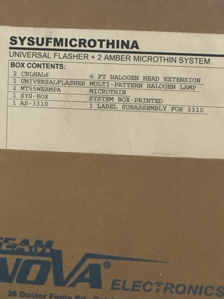 Sound off signal universal solid state flasher & 2 Amber multi pattern Light Kit