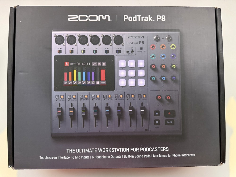 Zoom PodTrak P8 Podcast Recorder