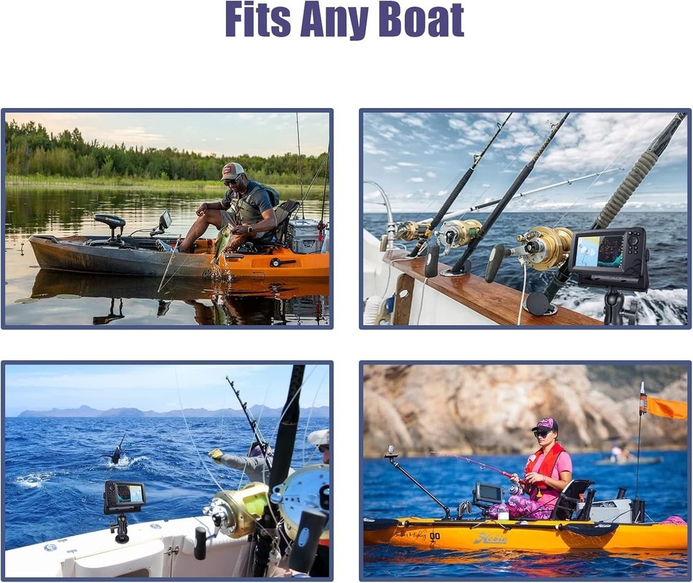 RAM Composite Mount for Fishfinder Marine Electronics GPS Brackets