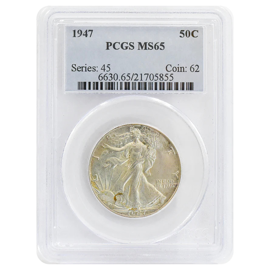 1947 Walking Liberty Half Dollar MS65 PCGS