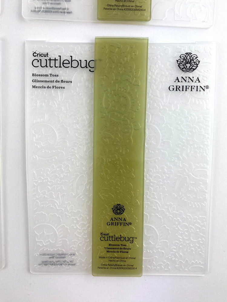 Cricut Cuttlebug Anna Griffin (4 PACK) 4.5" x 5.5” Embossing Folder / Border