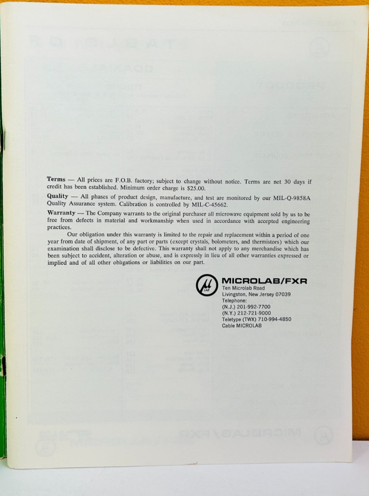 Microlab / FXR 1971 Catalog 22.