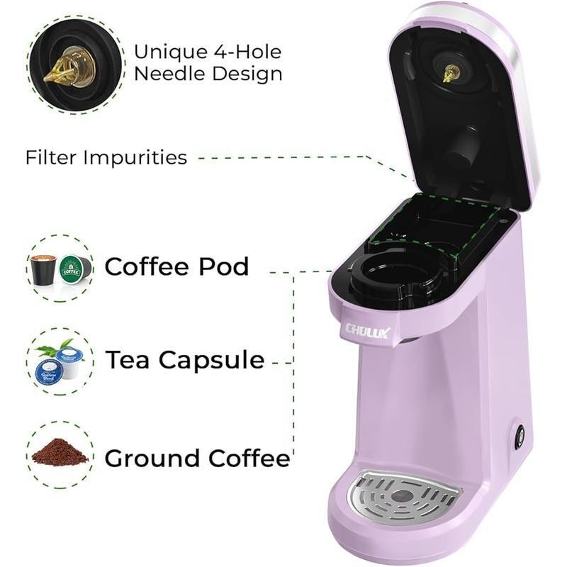 Mini Coffee Maker Single Serve Machine K Cup Compact Portable Easy Brew 1 Cup US