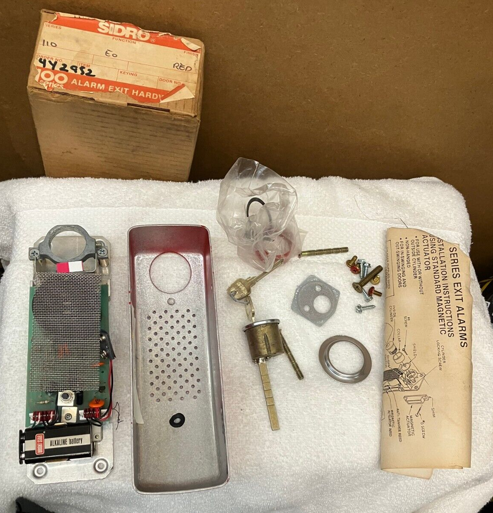 sidro 110 series red alarm exit hardware 442952