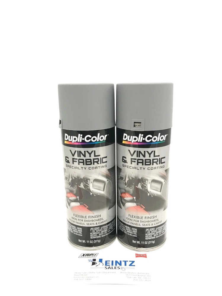 Duplicolor HVP109(2pack) Vinyl & Fabric Spray High Performance Medium Gray 11oz