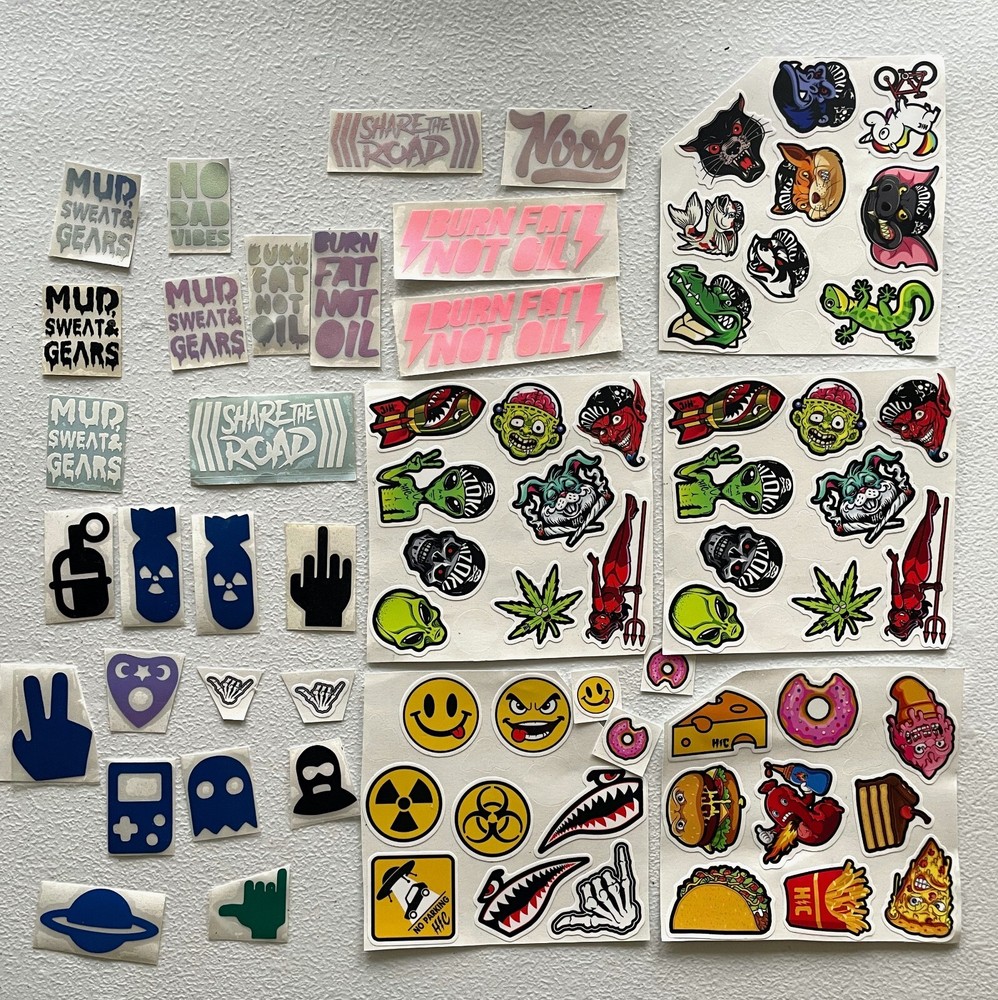 Hizoku Cycles Vinyl Stickers Pack 70+