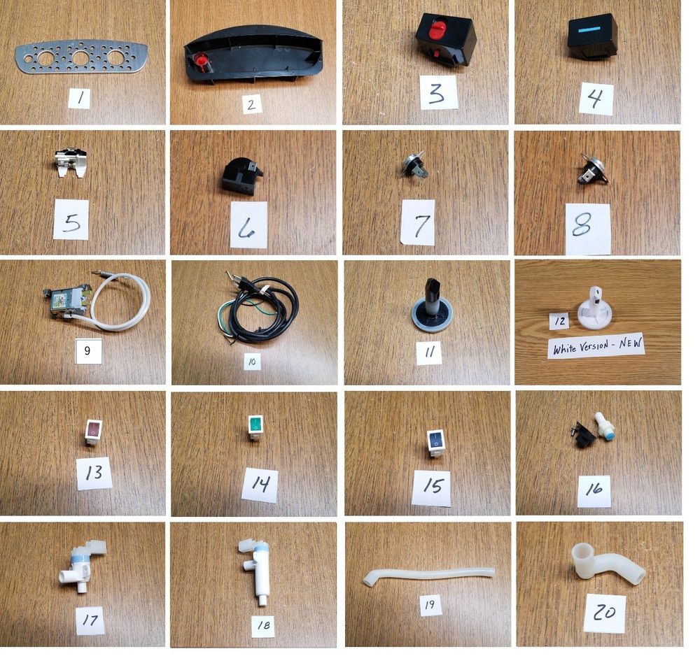 Primo   Water Dispenser Top Loading Parts -Model 900127 - 41 Choices