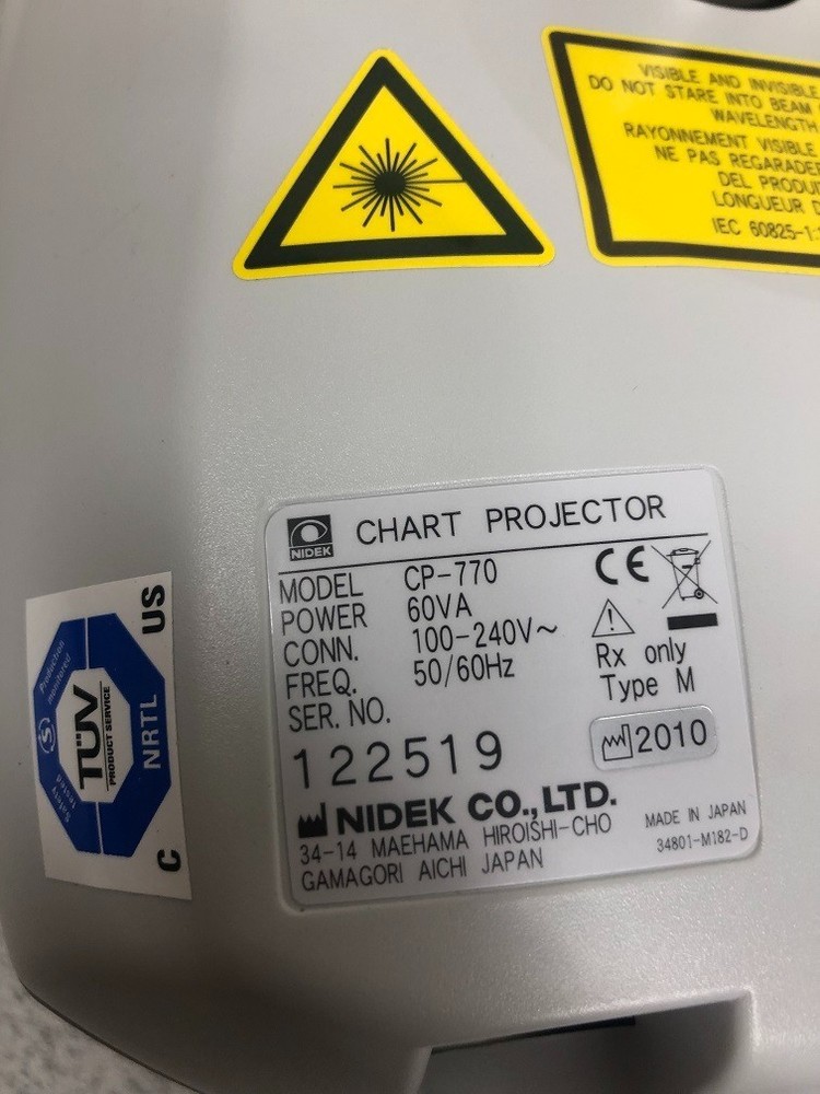 Nidek CP-770 Chart Projector