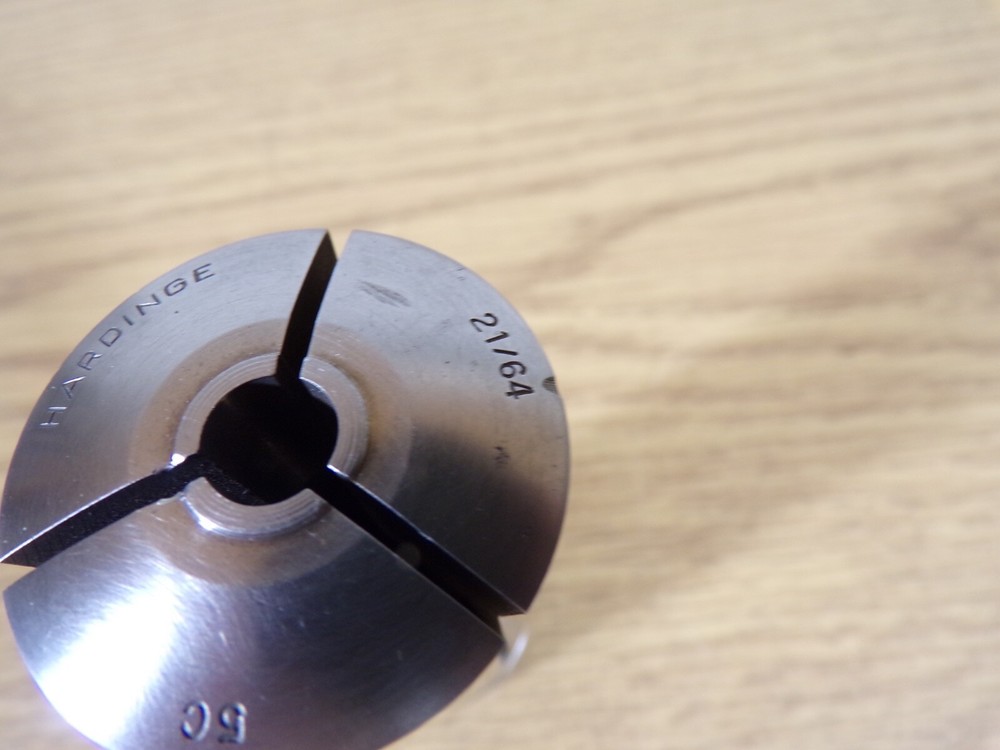 Hardinge 5C Round Smooth Collet, 21/64", No Internal Thread